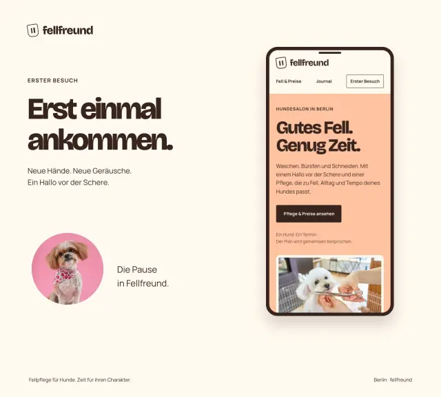 Website artwork for Fellfreund