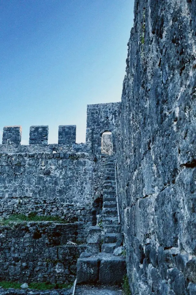 Old stone walls and battlements